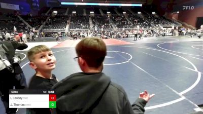 50 lbs Round Of 16 - Izen Lawley, CWC Thunder vs Jack Thomas, Green River Grapplers