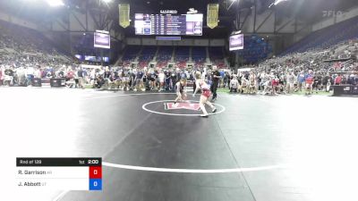 106 lbs Rnd Of 128 - Robert Garrison, Arkansas vs Jet Abbott, Utah