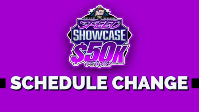 Thursday Portion Of Speed Showcase Canceled Due To Poor Forecast