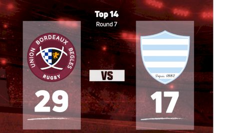 2022 Union Bordeaux Begles vs Racing 92