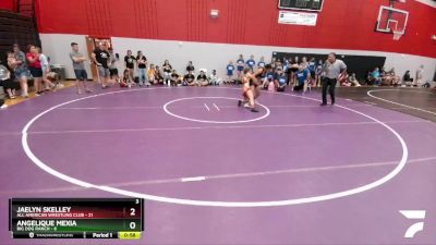 120 lbs Round 2 (8 Team) - Jaelyn Skelley, All American Wrestling Club vs Angelique Mexia, Big Dog Ranch