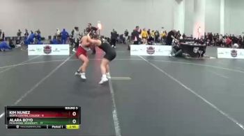 143 lbs Round 5 (12 Team) - Alara Boyd, McKendree University vs Kim Nunez, North Central College