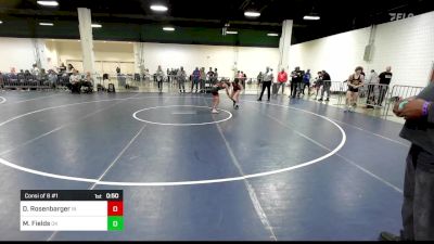 100 lbs Consi Of 8 #1 - Dallas Rosenbarger, IN vs Maddox Fields, OK