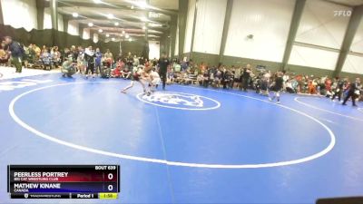 82 lbs Quarterfinal - Peerless Portrey, Big Cat Wrestling Club vs Mathew Kinane, Canada