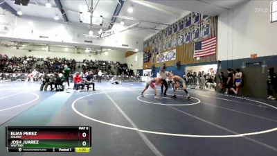 157 lbs Cons. Round 2 - Josh Juarez, Whittier vs Elias Perez, Colony