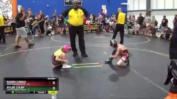 56 lbs Round 1 (8 Team) - Kasen Cargo, Backyard Brawlers vs Rylee Colby, Untouchables White