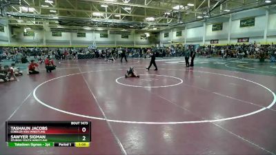 50 lbs 5th Place Match - Tashaun Jacobs, Cobbler Kids Wrestling vs Sawyer Sigman, Sturgis Youth Wrestling