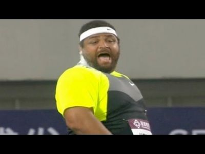 Reese Hoffa wins shot put at Shanghai Diamond League 2012