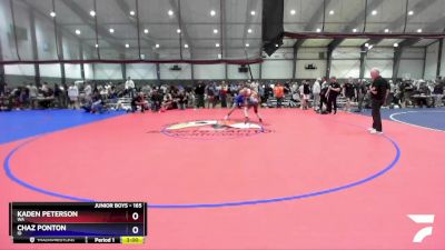 165 lbs Cons. Round 3 - Kaden Peterson, WA vs Chaz Ponton, ID