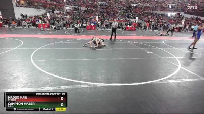 90 lbs Quarterfinal - Campton Naber, B.A.M. vs Madox Mau, RT Elite