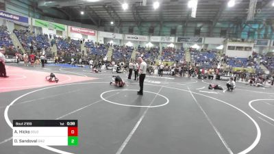 105 lbs Consi Of 16 #1 - Adam Hicks, Dolores Middle School vs Dinicio Sandoval, Grizzly Bear