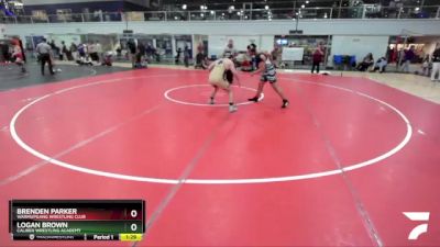 193 lbs Round 2 - Logan Brown, Caliber Wrestling Academy vs Brenden Parker, Warmupgang Wrestling Club