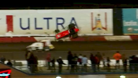 Danny Sheridan Rides Up Billboards At Perris Auto Speedway