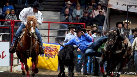 Stellar Round of Steer Wrestling On CFR Night Two