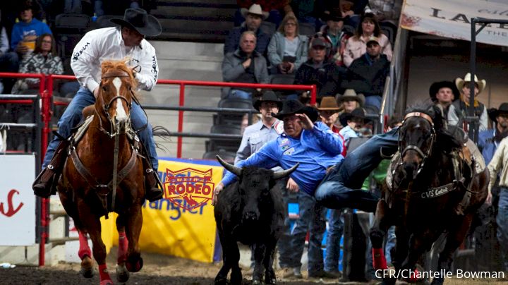 Stellar Round of Steer Wrestling On CFR Night Two