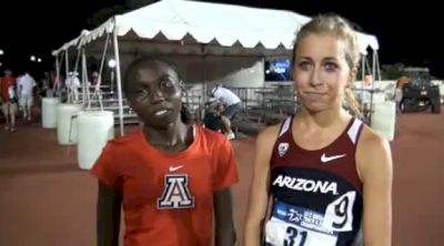 Jenn Bergman and Elvin Kibet run opposite races to qualify 10k at 2012 NCAA D1 West Prelims