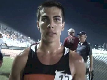 Donn Cabral after qualifying for NCAA Champs at 2012 NCAA East Prelim