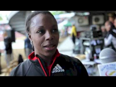 Veronica Campbell-Brown - interview after Ostrava Golden Spike 2012