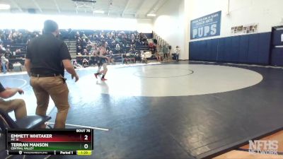 138 lbs Semifinal - Emmett Whitaker, Mt. Si vs Terran Manson, Central Valley