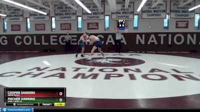 149 lbs Quarterfinal - Fischer Hawkins, Iowa Lakes CC vs Cooper Sanders, Sioux Falls