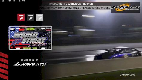 Identical .901 60' for Markiewicz & Salemi RVW vs Pro Mod at the World Street Nationals