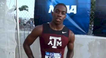 Wayne Davis running fast and ready in 110H at 2012 NCAA West Prelim