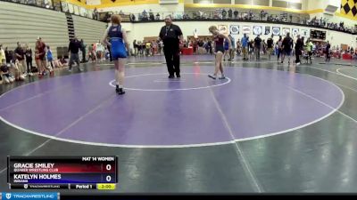 100-106 lbs Cons. Semi - Gracie Smiley, Quaker Wrestling Club vs Katelyn Holmes, Indiana