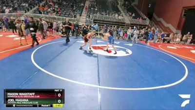 114 lbs Quarterfinal - Mason Wagstaff, Evanston Elite Wrestling Club vs Joel Magana, Jackson Hole Wrestling Club