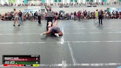 190 lbs Quarterfinal - Jack Lietz, George Jenkins vs Bennett Sams, Coastal Glynn Wrestling Club