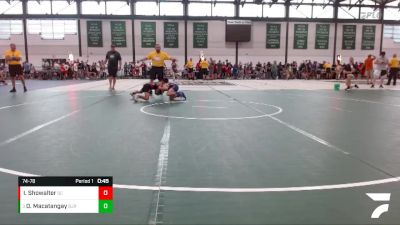 74-78 lbs Champ. Round 1 - Daniel Macatangay, Bolingbrook Jr. Raiders vs Isaac Showalter, SOT-C/The Compound