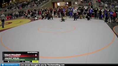 53 lbs Quarterfinal - Kallai Mullenax, North Valley Jr Knights vs Vincent Welsh, Klamath Basin Warriors Wrestli