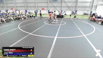 138 lbs Placement Matches (16 Team) - Chase Yancey, Team Texas B vs Cole Gros, LA