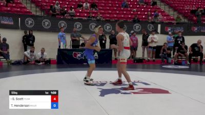 55 kg Rnd Of 16 - Saxton Scott, Team Idaho Wrestling Club vs Ty Henderson, Maurer Coughlin Wrestling Club