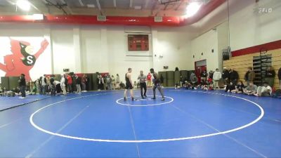 190 lbs Cons. Round 1 - Tegan Petty, Speedway High School vs Caleb Ayetomowo, Hawkstyle Wrestling Club