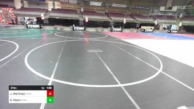 61 lbs Quarterfinal - Asa Mann, Ponderosa WC vs John JJ Martinez, Pomona Elite