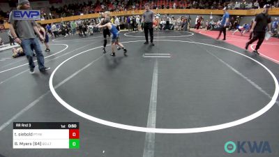 64 lbs Rr Rnd 3 - Trae Siebold, Perkins vs Beau Myers (64), Bridge Creek Youth Wrestling