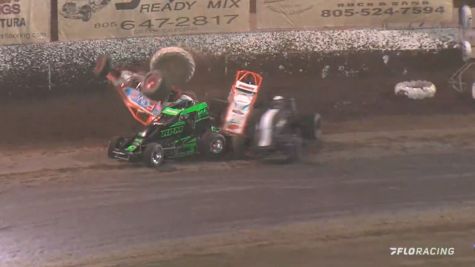 Sprint Car Dash Pile-Up At Ventura