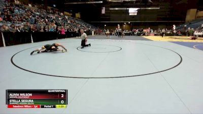 110 lbs Quarterfinal - Stella Segura, Shawnee Mission South vs Alivia Wilson, Wichita-Southeast