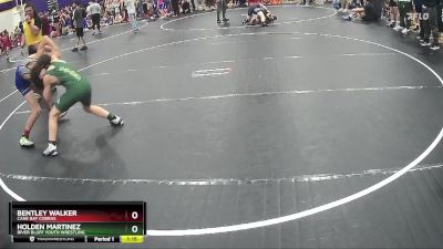 95 lbs Round 2 - Bentley Walker, Cane Bay Cobras vs Holden Martinez, River Bluff Youth Wrestling