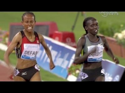 Vivan Cheruiyot barely holds off Defar again at 2012 Rome Golden Gala Diamond League