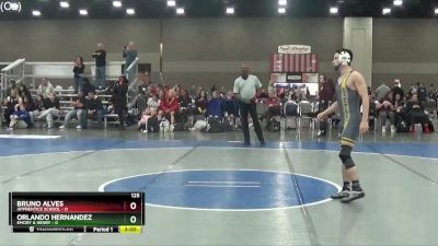 125 lbs Round 1 (4 Team) - Bruno Alves, Apprentice School vs Orlando Hernandez, Emory & Henry