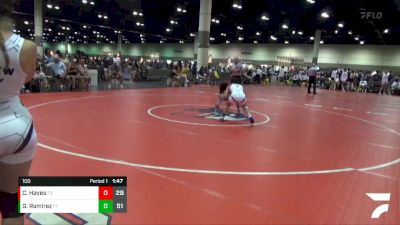 100 lbs Round 1 (8 Team) - Cora Hayes, Red Knights vs Genesis Ramirez, MXW Purple