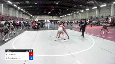 145 kg Semifinal - Adrianna Lopez, Pikes Peak Warriors vs April Archibeque, Badlands Elite