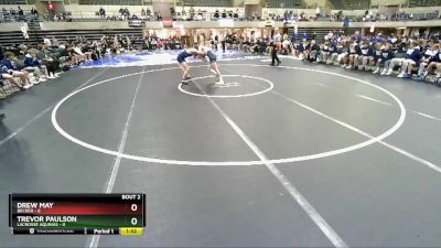 138 lbs Quarterfinals (8 Team) - Trevor Paulson, LaCrosse Aquinas vs Drew May, Becker