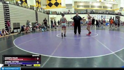 110 lbs Semifinal - Joseph Paun, Rick Larsen Wrestling Club vs Emeric Ritter, Region Wrestling Academy