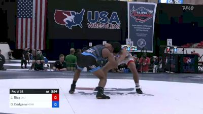 57 kg Rnd Of 32 - Juan Diaz, California vs Devane Dodgens, Morris Fitness Wrestling Club