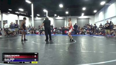 149 lbs Semis & 1st Wrestleback (8 Team) - Tobias Pacheco, Michigan Blue vs Elias Reed, Wisconsin