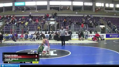 118 lbs 1st Place Match - Ethan Rivera, Lake Highland Prep School vs Chase Nevills, Copenhagen