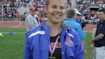 Katelyn Daniels Lewis Center Orange Shot Put D1 Champ 2012 Ohio State Championships