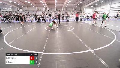 100 lbs Quarterfinal - Olivia Boyle, Misfits Girls Wrestling vs Lily Enos, Illinois Cornstars - Wendy